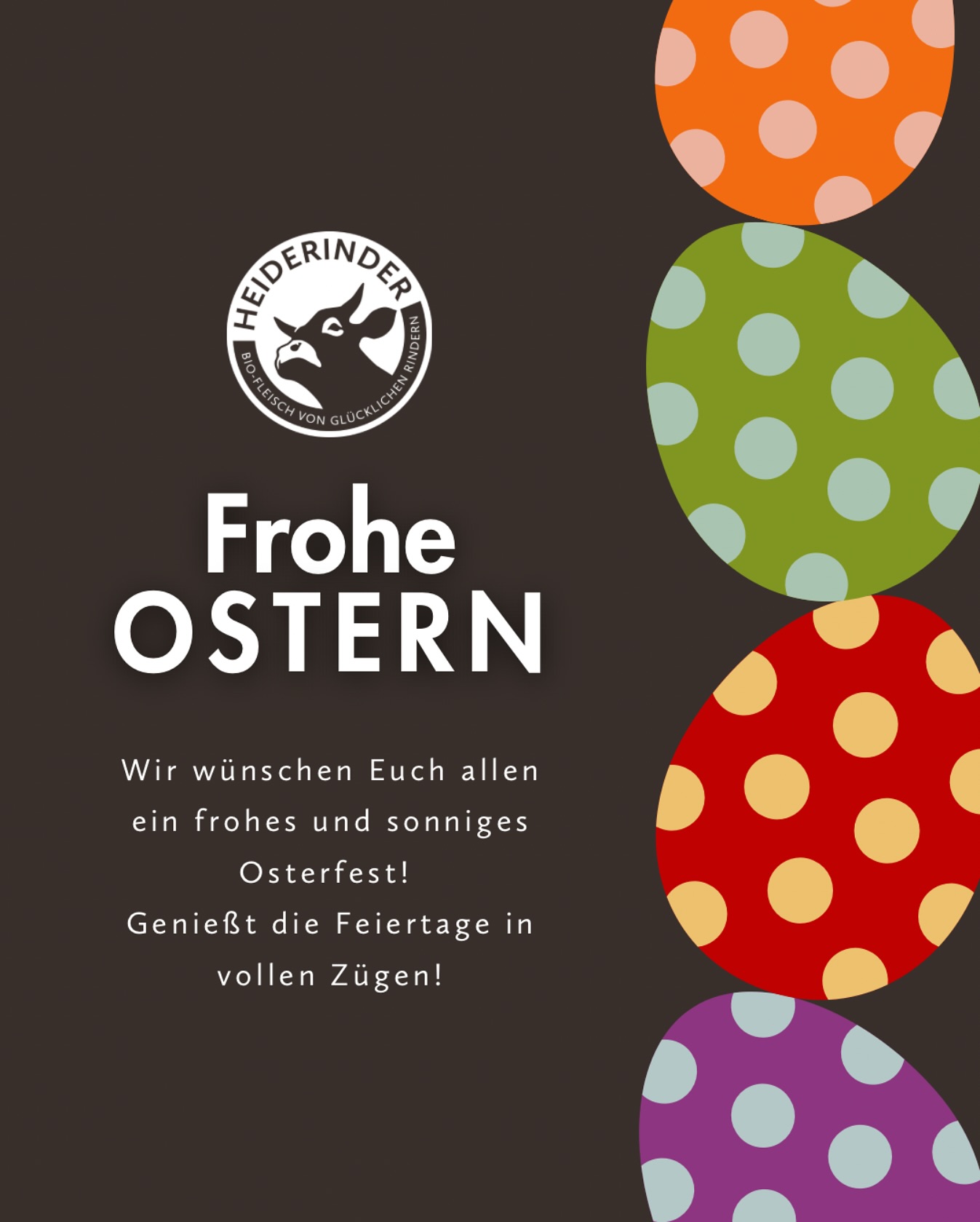 Die Heiderindern wünschen euch frohe Ostern!🐰🥚
Ostern steht vor der Tür und wir hoffen, dass ihr die Feiertage in vollen Zügen genießen könnt – mit viel Sonne, schönen Momenten und natürlich den besten Leckereien!😊
Nehmt euch eine Auszeit, lasst die Seele baumeln und startet mit frischer Energie in den Frühling!🌼
Was sind eure Pläne für das lange Wochenende? Lasst es uns wissen! 👇
#ostergrüße #froheOstern #heiderindern #osterzeit #genießtes #biofleisch #artgerechtehaltung #weidehaltung #weideschlachtung #bienenbüttel #lüneburgerheide